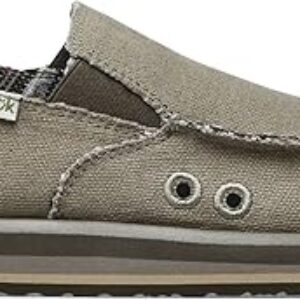 Sanuk Mens Donny Hemp Loafers | Mens Shoes | Slip On Shoes for Men | Men’s Slip-on Loafers | Memory Foam Footbed