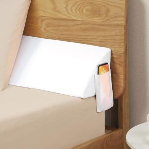 Vekkia Full Bed Wedge Pillow for Headboard/Wedge Pillow Headboard/Bed Gap Filler/Headboard Pillow,Pillow Wedge for Headboard Gap Between Mat…