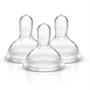 Medela Medium Flow Wide Base Nipple for 4-12 Months (Pack of 3)