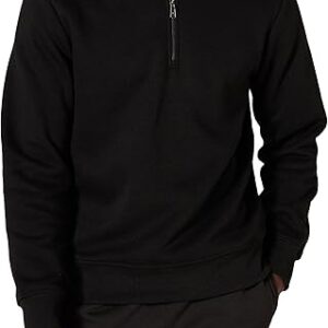 Amazon Essentials Men’s Long-Sleeve Quarter-Zip Fleece Sweatshirt