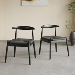 Soohow Dining Chairs Set of 2, Mid Century Modern Kitchen & Dining Room Chairs for Dining Room,Dining Table Chairs with Solid Wood Legs