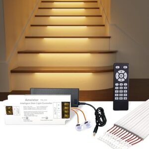 LED Motion Sensor Stair Lights with Remote