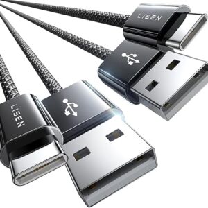 LISEN 3.3FT CarPlay USB C Cable, 2Pack