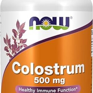 NOW Colostrum 500 mg, 120 Veg Capsules