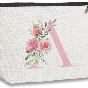 Initial Makeup Bag, Personalized Gifts for Women, Bridesmaid Gifts, Birthday Gifts for Women Mom, Gifts for Best Friend, Bride Bridesmaid C…