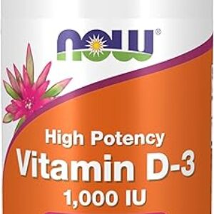 NOW Vitamin D-3 1,000 IU, 180 Softgels