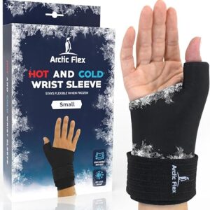 Arctic Flex Wrist Ice Pack Wrap – Extra Strength Hot & Cold Therapy – Reusable Hand & Thumb Freeze Sleeve – FSA/HSA Approved for Arthritis, …
