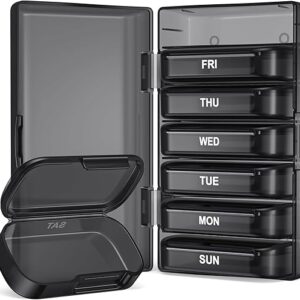 Large Capacity 7-Day Pill Organizer