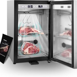 Cobalance Dry Aging Fridge for Steaks, Dry Age Freezer for Ribeye, Chicken, Ham&Salami up to 33 lbs, Home Meat Ager Refrigerator, Meat Agin…