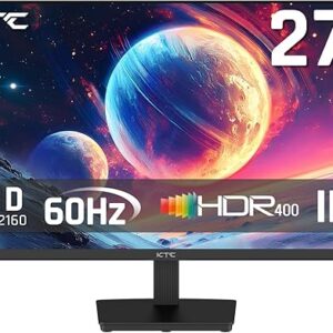 27 Inch 4K UHD(3840 * 2160) Computer Monitor – IPS Monitor, 60hz, HDR400, Anti-Blue Light Screen, DCI-P3 95% 125% sRGB, Support FreeSync an…