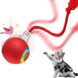 Interactive Cat Toys for Bored Indoor Cats – Motion Activated, RGB Lighting, 2 Speed Settings & 3 Modes – for Cats & Kittens!