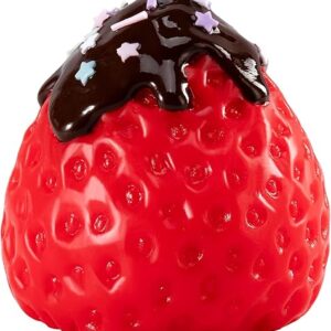 handmade big taba squishy strawberry silicone fidget stress relief squeeze toys for Kids & Adults(Red strawberry Sauce)