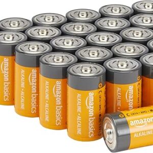 Amazon Basics 24-Pack C Cell Alkaline All-Purpose Batteries, 1.5 Volt, 5-Year Shelf Life
