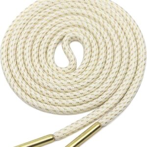YJRVFINE Metallic Gold Basketball Shoe Laces