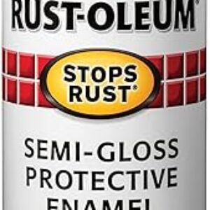 Rust-Oleum 7798830 Stops Rust Spray Paint, 12 oz, Semi-Gloss Black