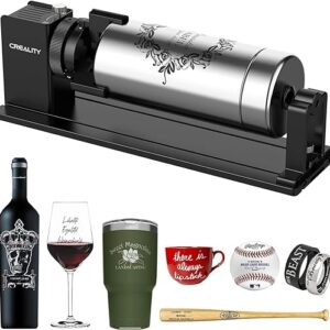 Rotary Roller Pro, 4 in-1 Multi-Functional Laser Rotary Roller Y-axis Jaw Chuck Rotary for Engraving Cylindrical Objects, Tumblers, Wine Gla…