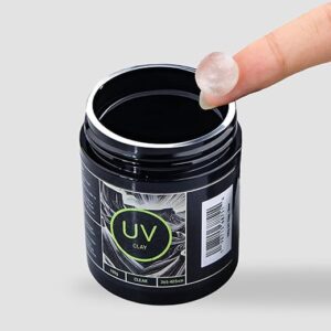 UV Light Curing Putty 100g – Multi-Purpose Adhesive for Crafts, Repair, Nails, 3D Print Fixes – 365-405nm Wavelength Range, Quick-Curing, D…