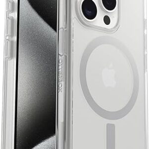 OtterBox iPhone 15 Pro Max (ONLY) Symmetry Series+ Case – Clear, Snaps to MagSafe, Ultra-Sleek, Raised Edges Protect Camera & Screen – Non-…
