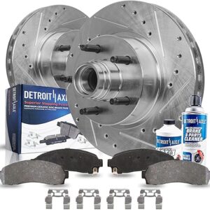 Detroit Axle – Front Brake Kit for Mazda Ford Ranger B2300 B3000 B4000 Drilled & Slotted Disc Brake Rotors Replacement Ceramic Brakes Pads …