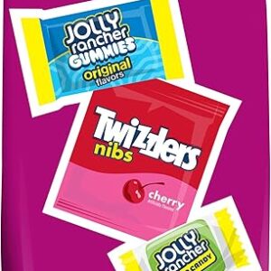 JOLLY RANCHER and TWIZZLERS Assorted Fruit Flavored Candy Party Pack, 43.03 oz