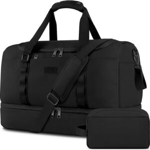 ETRONIK Travel Bag for Men Women, Duffle Bag & Gym Bag with Shoe Compartment, Weekender Overnight Bag with Toiletry Bag, Carry on Bags for …