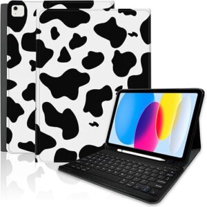 TopPerfekt for iPad Air 11-inch (M2 2024/M3 2025) Keyboard Case, Detachable, Rechargeable, Magnetically Absorbent, Pencil Holder for iPad Ai…