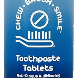 Chew Brush Smile Toothpaste Tablets 120 Count, Peppermint