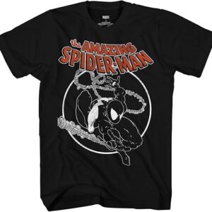 Marvel Spider-Man Black Suit Venom Amazing 300 Adult T-Shirt