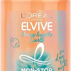 L’Oreal Paris Elvive Dream Lengths Curls Non-Stop Dreamy Curls leave-in conditioner, Paraben-Free with Hyaluronic Acid and Castor Oil. Best…