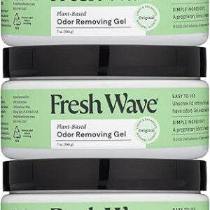 Fresh Wave Odor Removing Gel, 7 oz., Pack of 3 – Odor Absorbers for Home, Safer Odor Relief, Natural Plant-Based Odor Eliminator, Every 7 o…