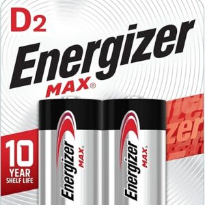 Energizer MAX D Cell Batteries (2 Pack)