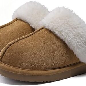 Litfun Women’s Fuzzy Memory Foam Slippers Fluffy Winter House Shoes Indoor and Outdoor