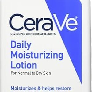 CeraVe Daily moisturizing lotion | 12 ounce | face & body lotion for dry skin with hyaluronic acid | fragrance free, 12 Fl Oz