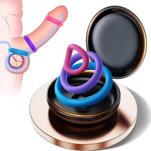 Multi-Colored Silicone Penis Ring Set