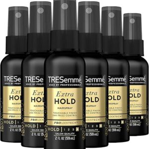 TRESemme Hairspray, Travel-Size, Extra Hold, Non-Aerosol Value Pack – 24-Hour Frizz Control Hair Care, Anti-Humidity Spray for Hair, Stylin…