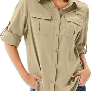 Women’s UPF 50 Long Sleeve Safari Shirt
