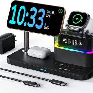5-in-1 Wireless Charger & Alarm Clock