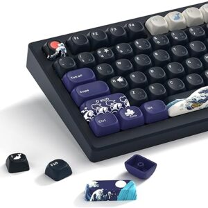 Womier PBT Keycaps 60 65 75 100 Percent, MOA Keycaps Dye-Sublimation, Cute Custom Keyboard Key Cap Set for 61/64/68/84/87/100/104/108 Cherry…