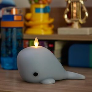 Luminara Whale LED Candle – Battery Operated