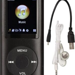 MP3 Player, Portable Lossless Sound Slim MP3 Music Player with Earphone, 1.8 Inch LCD Screen Digital Music Player, (Memory Card Not Include…
