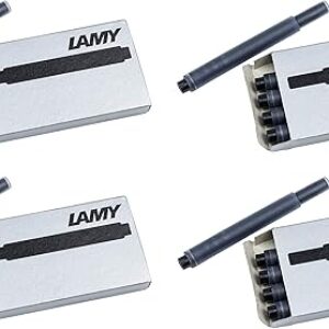 LAMY Black T10 Fountain Pen Ink Cartridges 4 Packs (LAM-T10-BLK4PAC)