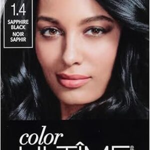 Schwarzkopf Color Ultime Hair Color, 1.4 Sapphire Black, 1 Application – Permanent Black Hair Dye for Vivid Color Intensity and Fade-Resista…