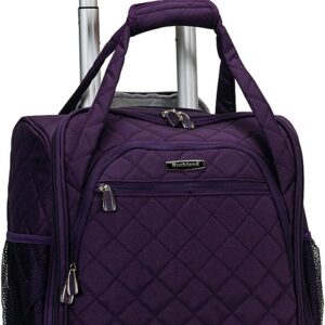 Rockland Melrose 15-Inch Underseater Luggage, Purple