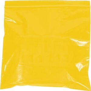 Poly Bag Guy 2″ x 3″, 2 Mil (1000/Case) Yellow Zipper Reclosable Plastic Poly Bags