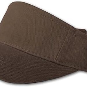TOP HEADWEAR Plain Single Sports Visor- Brown