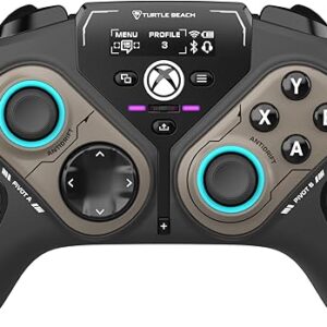Turtle Beach Stealth Pivot Wireless Smart Game Controller Officially Licensed for Windows PC – Rotating Modules, Display Dashboard, Hall-Effect Sticks, Remappable Buttons, Bluetooth, 20-Hour Battery