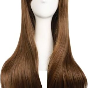 MapofBeauty 28″ Brown Curly Cosplay Wig
