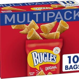 Bugles Crispy Corn Snacks Multipack, Original Flavor, Snack Bags, 10 ct