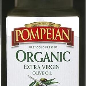 Pompeian USDA Organic Smooth Extra Virgin Olive Oil, Contains Polyphenols, First Cold Pressed, Smooth, Delicate Flavor, Perfect for Sautéing…