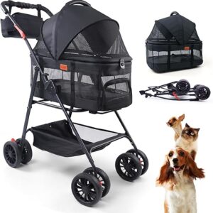 3-in-1 Pet Stroller for Small Dogs/Cats